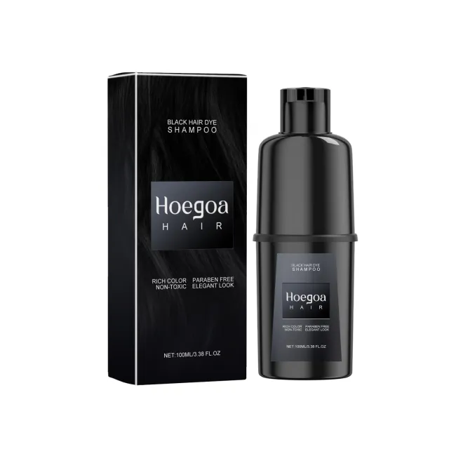 Hoegoa Hair Dye Shampoo - Red, Brown, Black, Purple