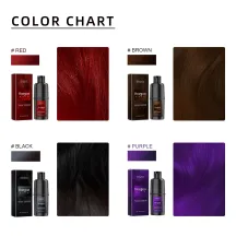 Hoegoa Hiar Dye Shampoo Red / Brown / Black / Purple